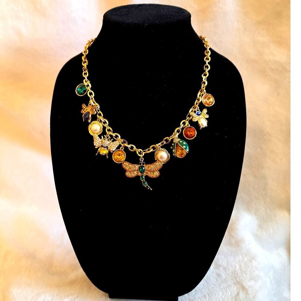 Talbots Gardener Charm Necklace 20"+ (NWT)